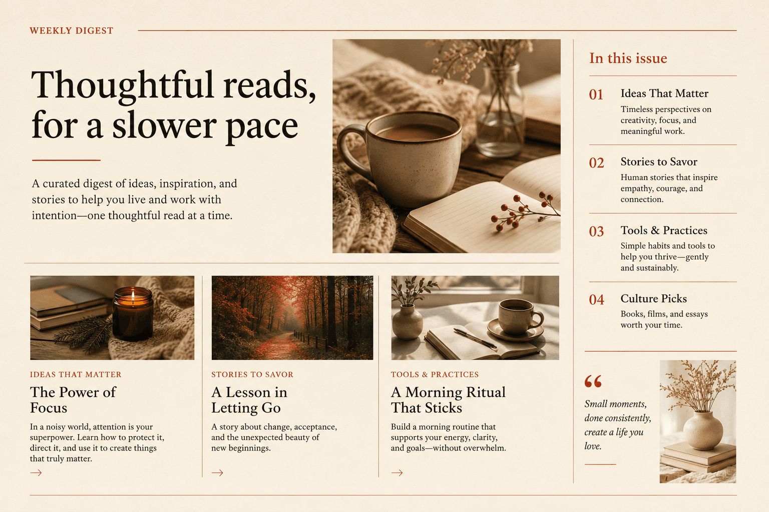 Warm digest template sample